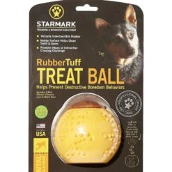 Starmark RubberTuff Treat Ball Tough Dog Chew Toy -Pet Dog Toys 100922 PT4. AC SS1800 V1589320559