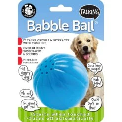Pet Qwerks Talking Babble Ball Dog Toy 10 Pet Qwerks Talking Babble Ball Dog Toy -Pet Dog Toys 102274 PT3. AC SS1800 V1589901437
