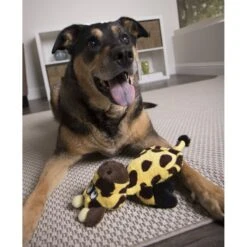 Hear Doggy Silent Squeaker Chew Guard Flattie Giraffe Plush Dog Toy -Pet Dog Toys 102599 PT2. AC SS1800 V1594749687