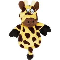 Hear Doggy Silent Squeaker Chew Guard Flattie Giraffe Plush Dog Toy -Pet Dog Toys 102599 PT4. AC SS1800 V1594755678
