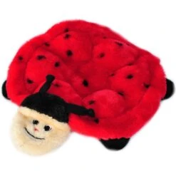 ZippyPaws Squeakie Crawler Betsey The Ladybug Dog Toy