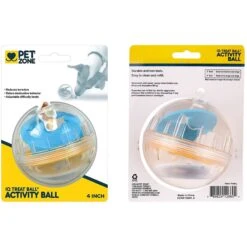 Pet Zone IQ Treat Dispenser Ball Dog Toy -Pet Dog Toys 115632 PT8. AC SS1800 V1534452782
