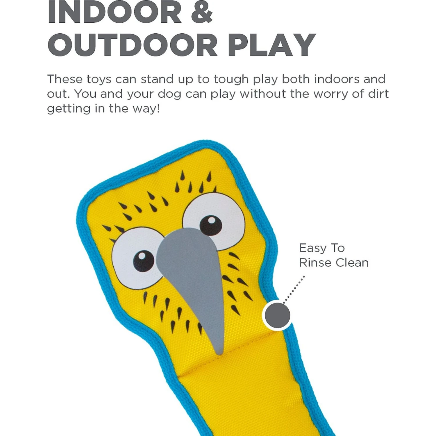 Outward Hound Fire Biterz Blue Footed Boobie Squeaky Dog Toy 5 Outward Hound Fire Biterz Blue Footed Boobie Squeaky Dog Toy - Image 3