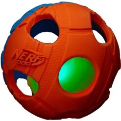 Nerf Dog Light Up Bash Ball Dog Toy, Medium -Pet Dog Toys 121864 PT2. AC SS1800 V1531558314