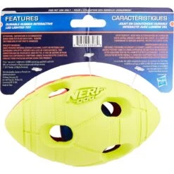 Nerf Dog Light Up Bash Football Dog Toy, Medium -Pet Dog Toys 121900 PT4. AC SS1800 V1531558343