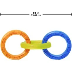 Nerf Dog Tuff Tug 3 Ring Dog Toy -Pet Dog Toys 121907 PT1. AC SS1800 V1493316110