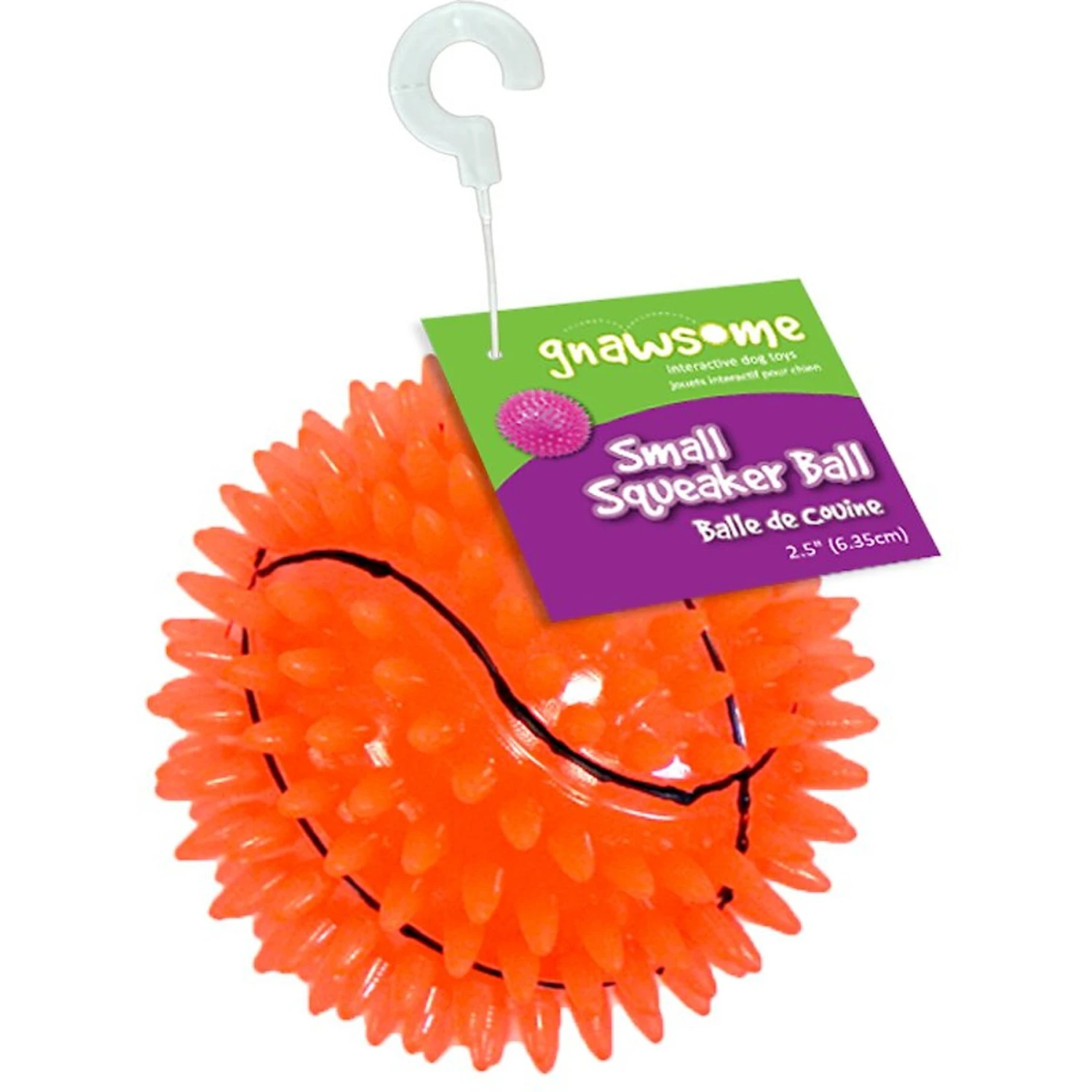 Gnawsome Squeak & Light LED Basketball Dog Toy, Color Varies 3 Gnawsome Squeak & Light LED Basketball Dog Toy, Color Varies