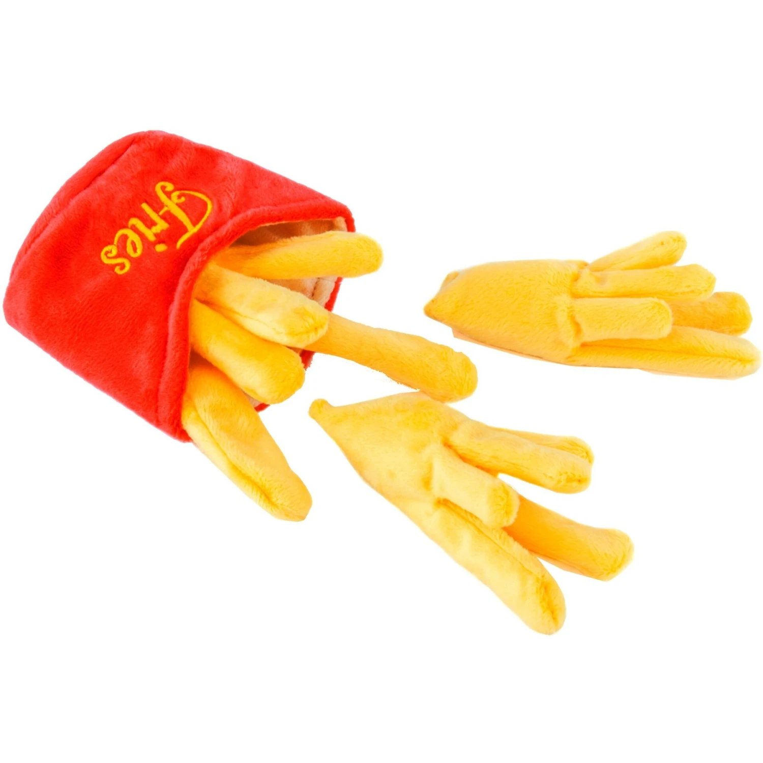 P.L.A.Y. Pet Lifestyle And You American Classic Food French Fries Squeaky Plush Dog Toy 5 P.L.A.Y. Pet Lifestyle And You American Classic Food French Fries Squeaky Plush Dog Toy - Image 3