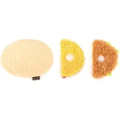 P.L.A.Y. Pet Lifestyle And You International Classic Food Taco Squeaky Plush Dog Toy -Pet Dog Toys 142913 PT2. AC SS1800 V1517863648