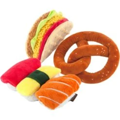 P.L.A.Y. Pet Lifestyle And You International Classic Food Taco Squeaky Plush Dog Toy -Pet Dog Toys 142913 PT8. AC SS1800 V1520009094