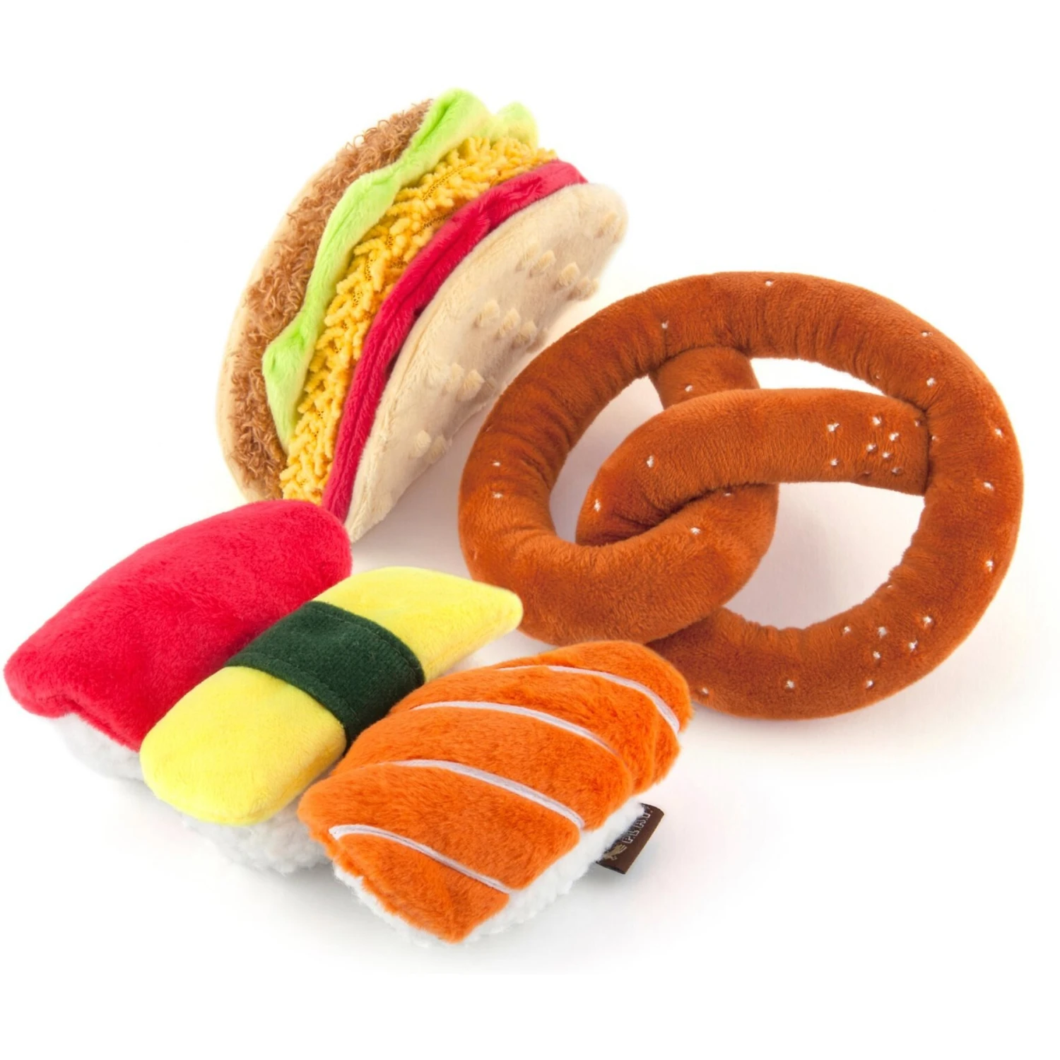 P.L.A.Y. Pet Lifestyle And You International Classic Food Set Squeaky Plush Dog Toy 4 P.L.A.Y. Pet Lifestyle And You International Classic Food Set Squeaky Plush Dog Toy - Image 2