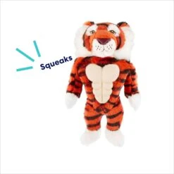 Frisco Tiger Muscle Plush Squeaky Dog Toy -Pet Dog Toys 147080 PT2. AC SS1800 V1695670751