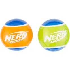 Nerf Dog Squeaker TPR Tennis Ball Dog Toy, 2 Pack -Pet Dog Toys 148485 PT2. AC SS1800 V1545252340