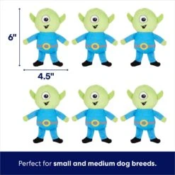 Frisco Flying Saucer & Aliens Hide & Seek Puzzle Plush Squeaky Dog Toy -Pet Dog Toys 152812 PT2. AC SS1800 V1691776643