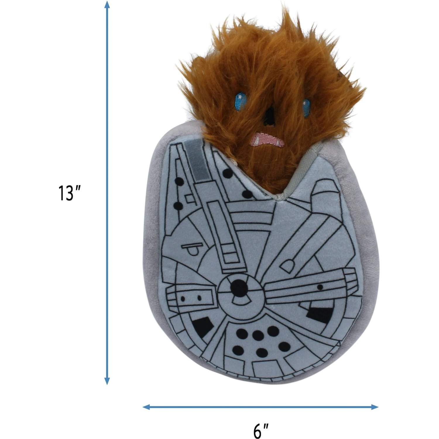 Fetch For Pets Star Wars Chewbacca M. Falcon Squeaky Plush Dog Toy 7 Fetch For Pets Star Wars Chewbacca M. Falcon Squeaky Plush Dog Toy - Image 5