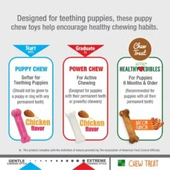 Nylabone Puppy Chew Variety Toy & Treat Triple Pack -Pet Dog Toys 161311 PT3. AC SS1800 V1688154738