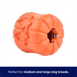 Frisco Halloween Pumpkin Rubber Treat Dispenser Dog Toy, Medium/Large -Pet Dog Toys 164763 PT2. AC SS1800 V1689878018