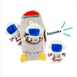 Frisco Rocket Ship Hide & Seek Puzzle Plush Squeaky Dog Toy -Pet Dog Toys 174753 PT3. AC SS1800 V1695670718