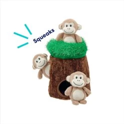 Frisco Monkeys In Tree Hide & Seek Puzzle Plush Squeaky Dog Toy -Pet Dog Toys 174759 PT3. AC SS1800 V1698345474