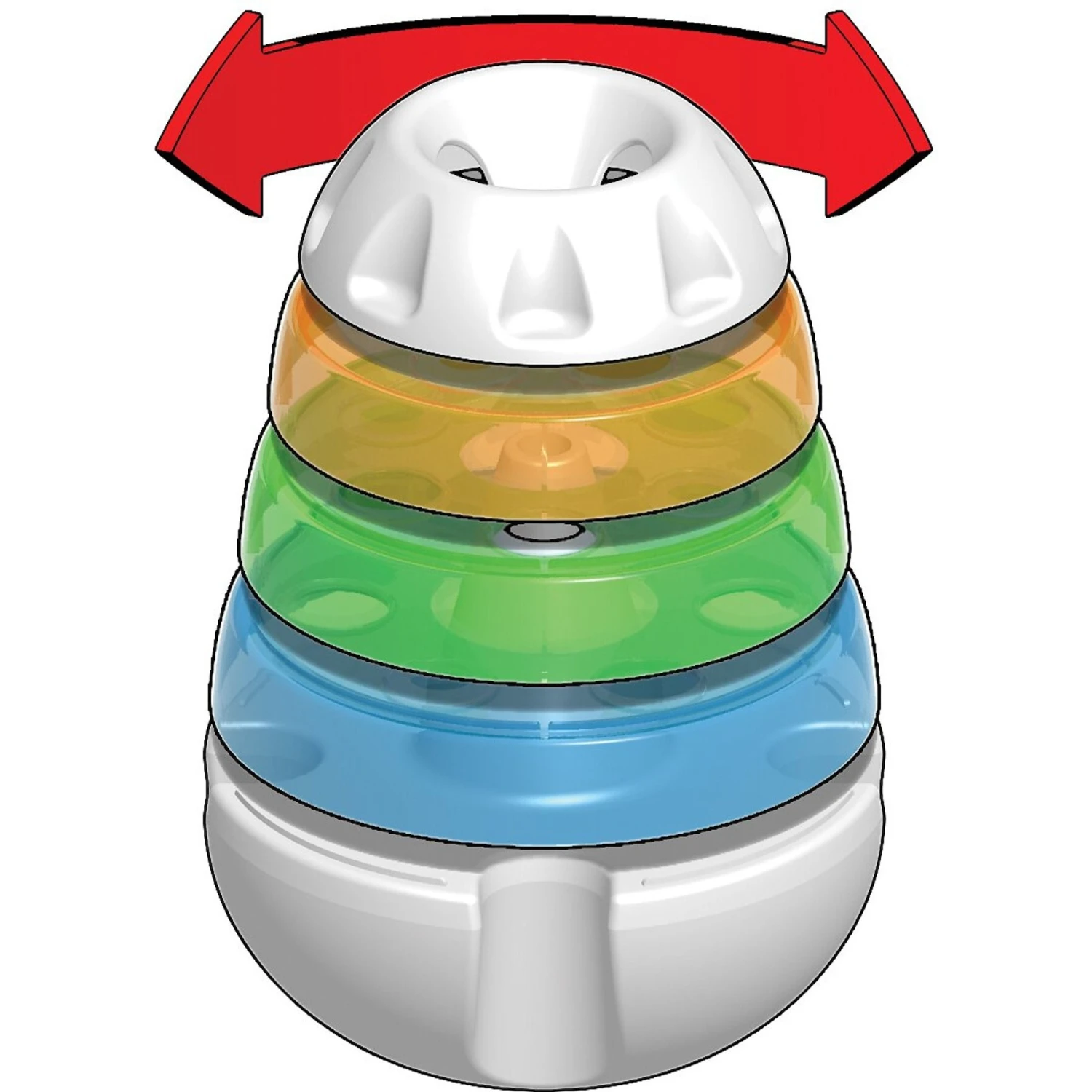 JW Pet Treat Tower Treat Dispensing Dog Toy 7 JW Pet Treat Tower Treat Dispensing Dog Toy - Image 5