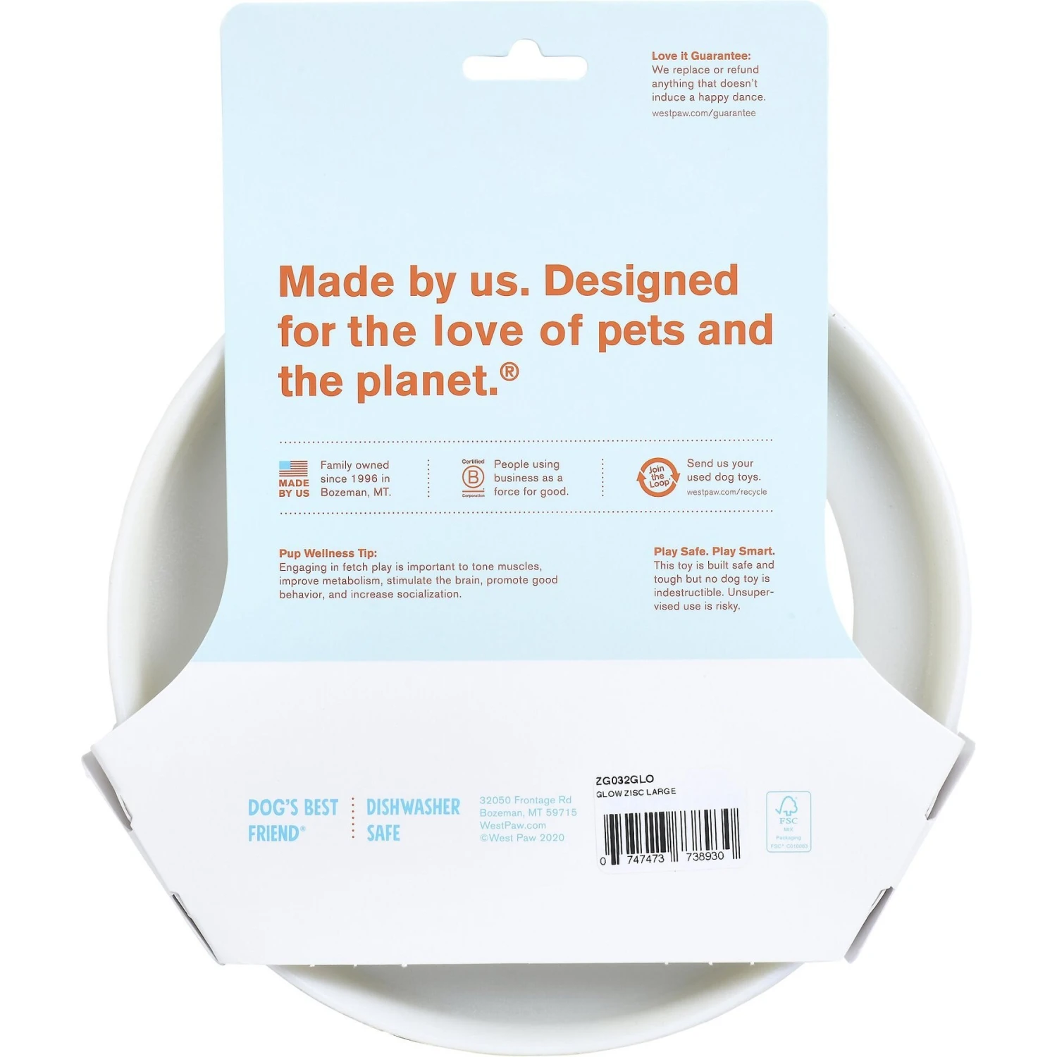 West Paw Zogoflex Glow Zisc Flying Disc Dog Toy 8 West Paw Zogoflex Glow Zisc Flying Disc Dog Toy - Image 6