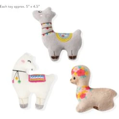 Pet Shop By Fringe Studio Llama Love You Forever Squeaky Plush Mini Dog Toys, 3 Count -Pet Dog Toys 183921 PT1. AC SS1800 V1595363157