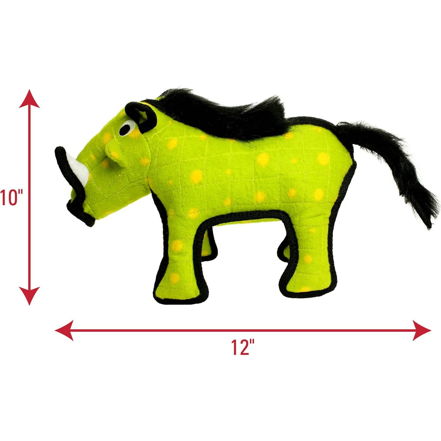 Tuffy's Desert Warthog Plush Dog Toy 4 Tuffy's Desert Warthog Plush Dog Toy - Image 2