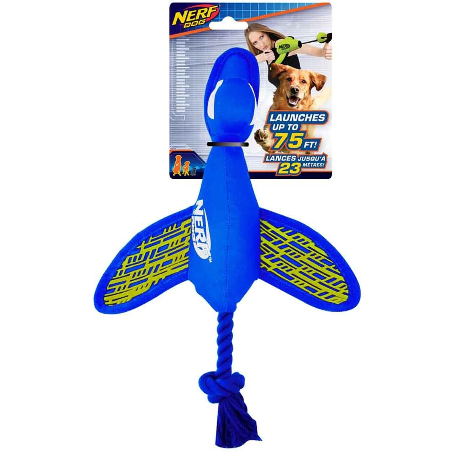 Nerf Dog Force Grip Launching Duck Dog Toy, 16.5-in 3 Nerf Dog Force Grip Launching Duck Dog Toy, 16.5-in