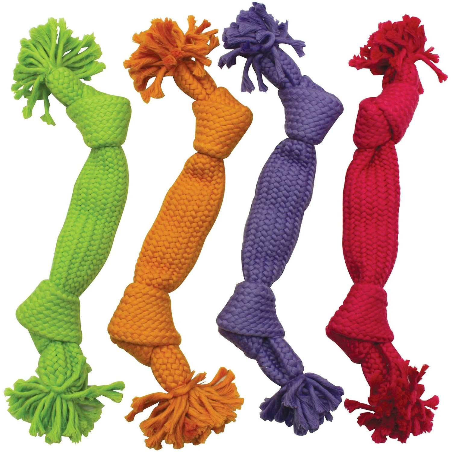 Ethical Pet Super Squeak Rope Dog Toy, Color Varies 3 Ethical Pet Super Squeak Rope Dog Toy, Color Varies