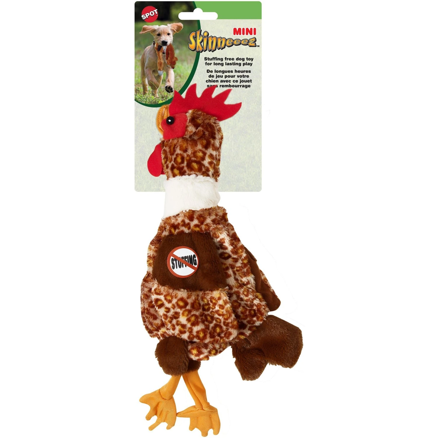 Ethical Pet Mini Skinneeez Chicken Stuffing-Free Squeaky Plush Dog Toy 3 Ethical Pet Mini Skinneeez Chicken Stuffing-Free Squeaky Plush Dog Toy