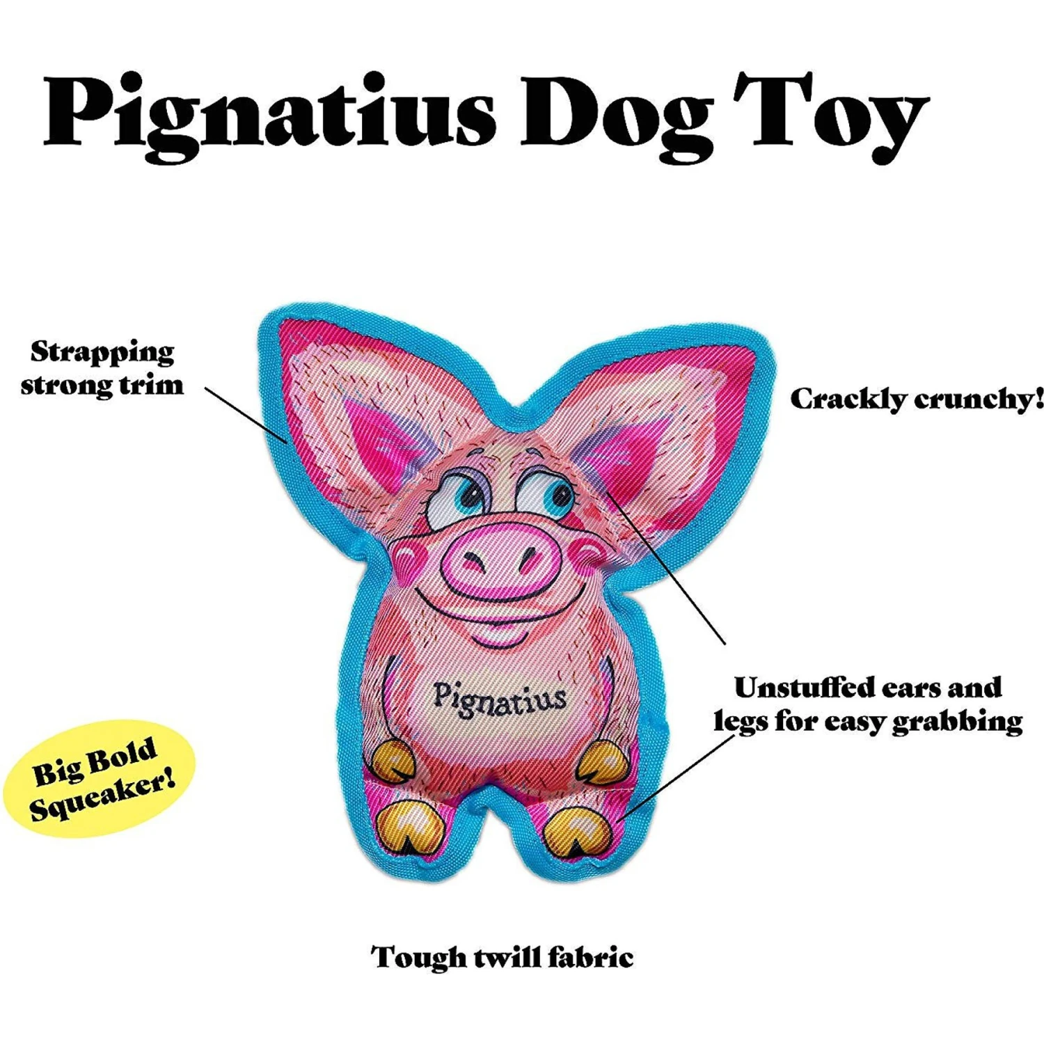 FUZZU All Ears Pignatius Dog Toy 5 FUZZU All Ears Pignatius Dog Toy - Image 3