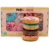 Fab Dog Box Of Doughnuts Squeaky Stuffing-Free Plush Dog Toy -Pet Dog Toys 194666 MAIN. AC SS1800 V1566922323