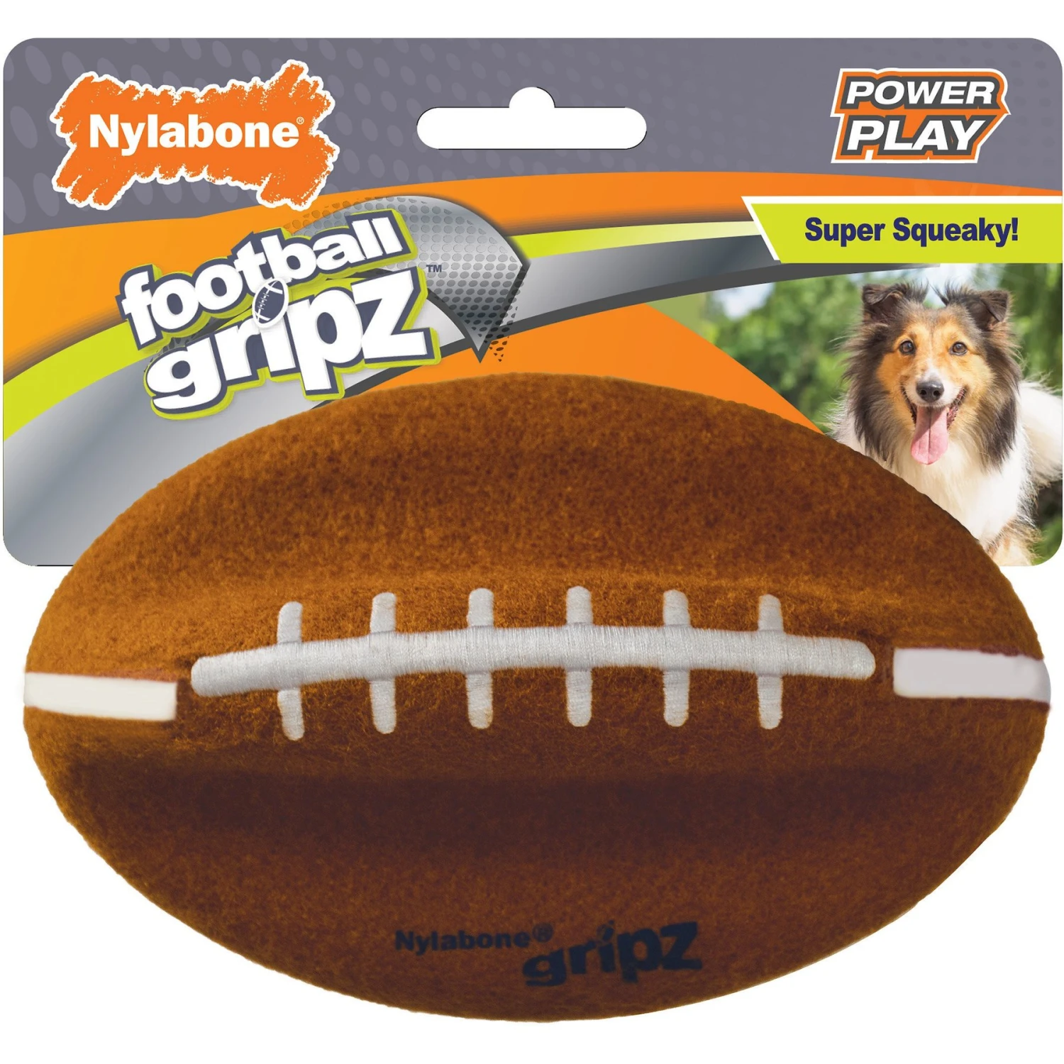 Nylabone Power Play Football Gripz Dog Toy 4 Nylabone Power Play Football Gripz Dog Toy - Image 2
