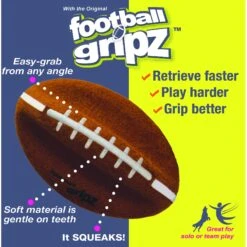 Nylabone Power Play Football Gripz Dog Toy 13 Nylabone Power Play Football Gripz Dog Toy -Pet Dog Toys 195430 PT2. AC SS1800 V1605663417