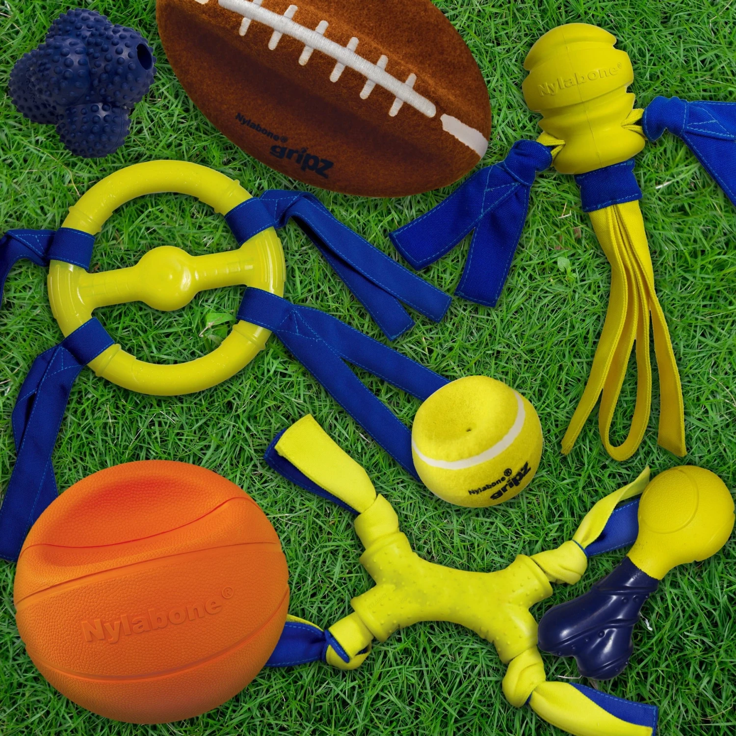 Nylabone Power Play Football Gripz Dog Toy 10 Nylabone Power Play Football Gripz Dog Toy - Image 8