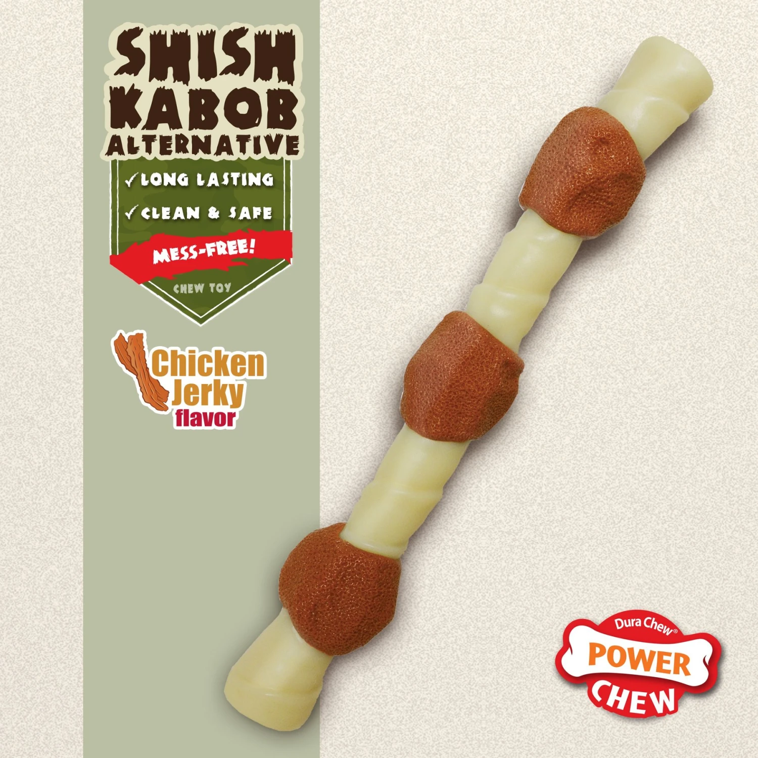 Nylabone Power Chew Shish Kabob Alternative Nylon Dog Chew Toy 5 Nylabone Power Chew Shish Kabob Alternative Nylon Dog Chew Toy - Image 3