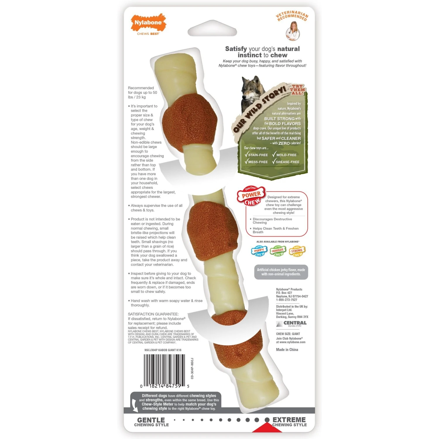 Nylabone Power Chew Shish Kabob Alternative Nylon Dog Chew Toy 11 Nylabone Power Chew Shish Kabob Alternative Nylon Dog Chew Toy - Image 9