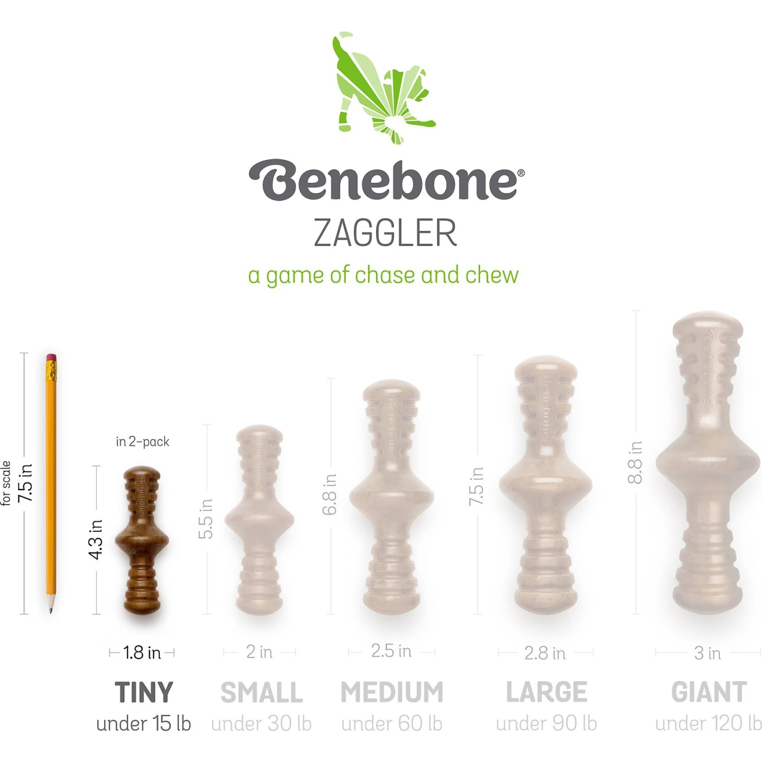 Benebone Bacon Flavor Tough Dog Chew Toy 8 Benebone Bacon Flavor Tough Dog Chew Toy - Image 6