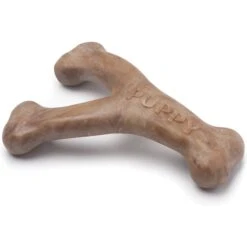 Benebone Bacon Flavor Wishbone Tough Puppy Chew Toy
