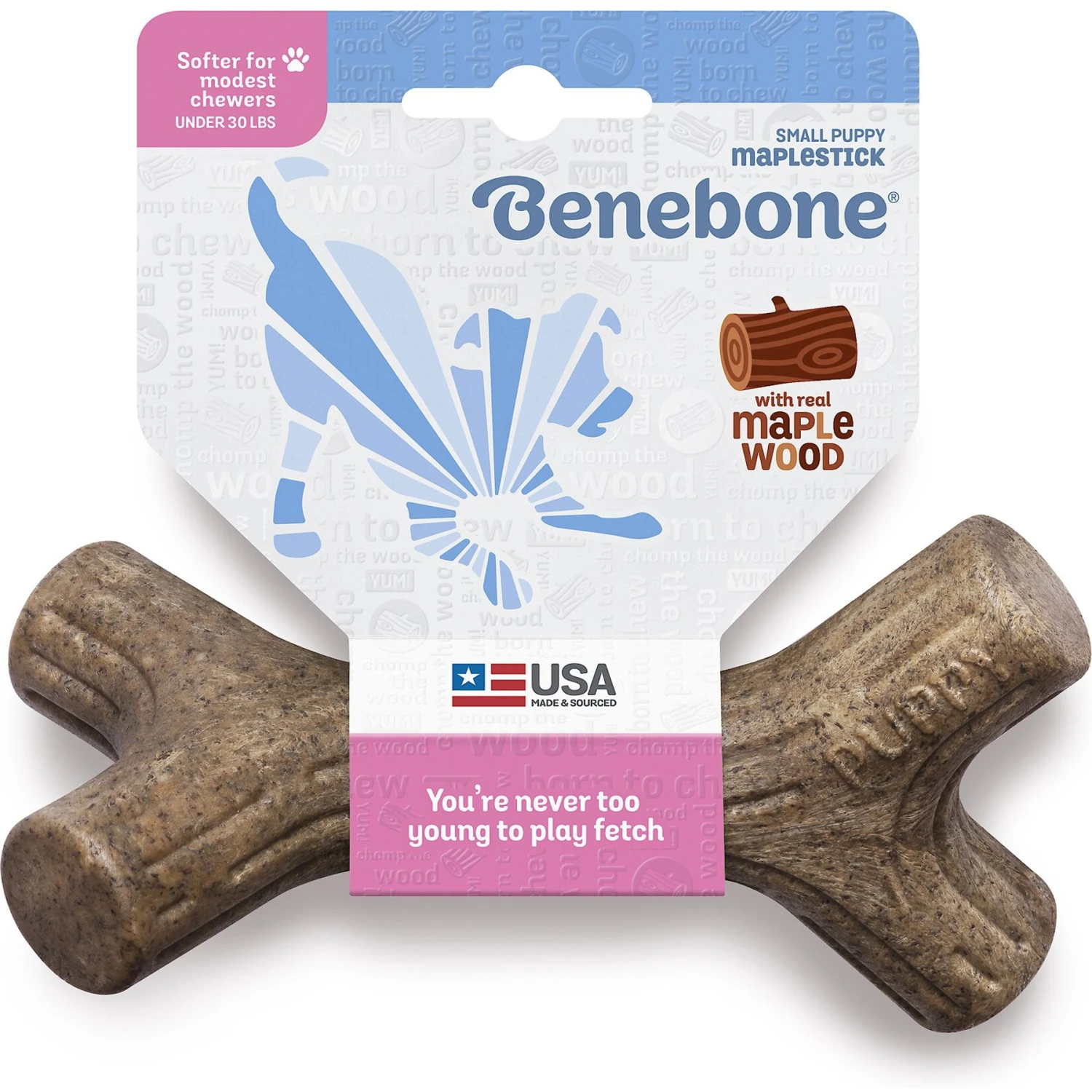 Benebone Maplestick Tough Puppy Chew Toy 5 Benebone Maplestick Tough Puppy Chew Toy - Image 3