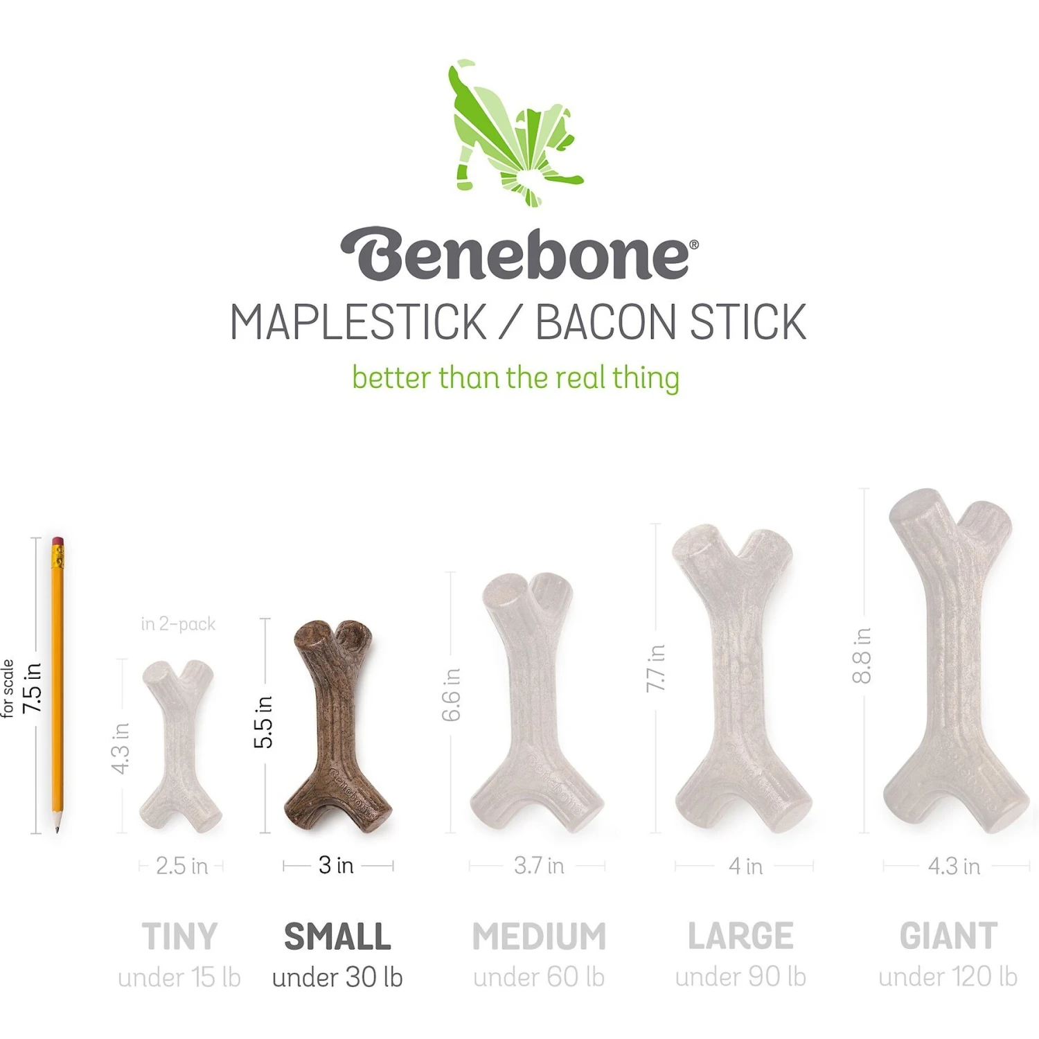 Benebone Maplestick Tough Puppy Chew Toy 8 Benebone Maplestick Tough Puppy Chew Toy - Image 6