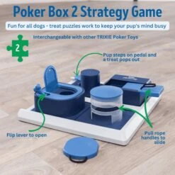 TRIXIE Poker Box 2 Activity Strategy Game Dog Toy 13 TRIXIE Poker Box 2 Activity Strategy Game Dog Toy -Pet Dog Toys 207409 PT3. AC SS1800 V1686340004