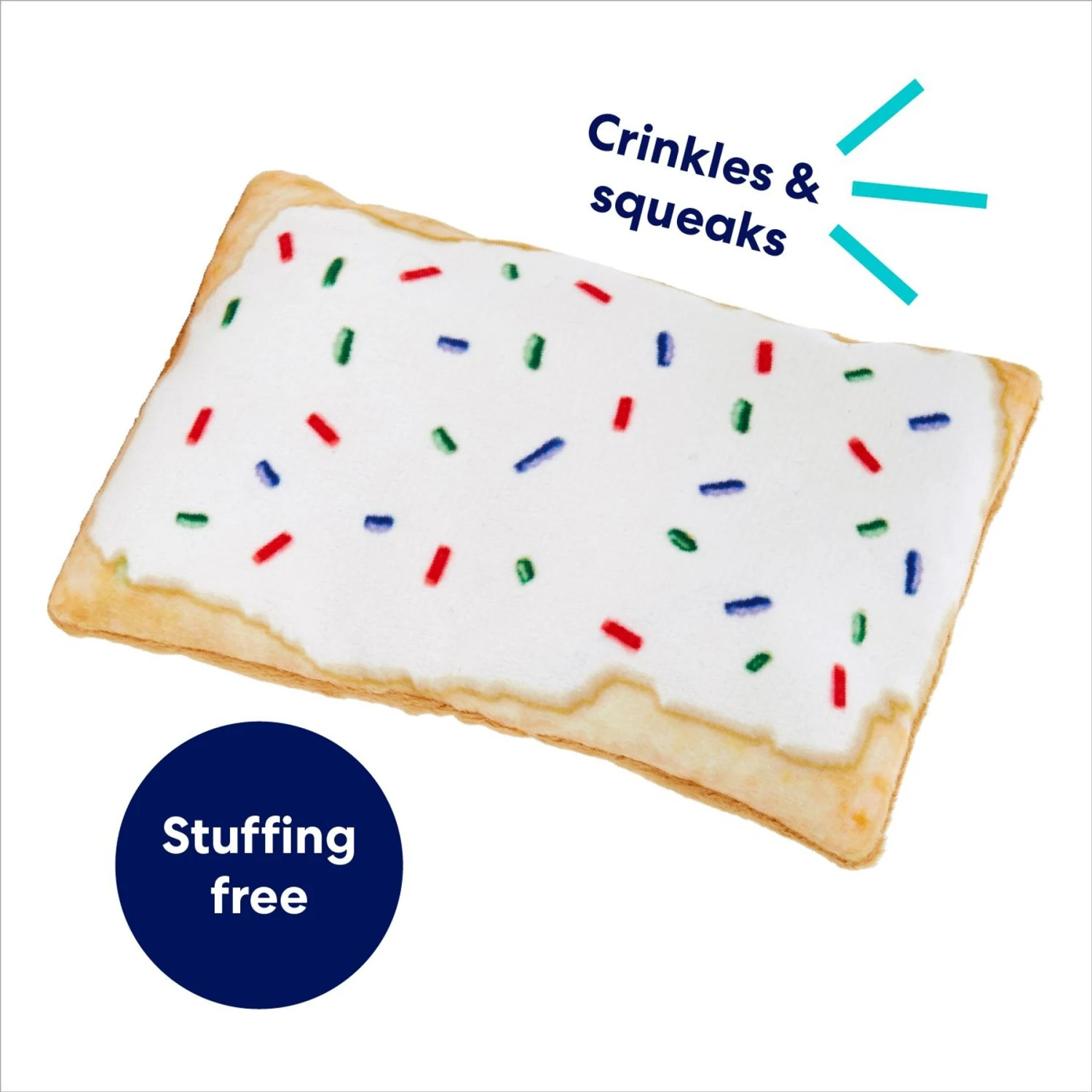 Frisco Frosted Pastry Stuffing-Free Flat Plush Squeaky Dog Toy 5 Frisco Frosted Pastry Stuffing-Free Flat Plush Squeaky Dog Toy - Image 3