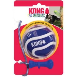 KONG Wavz Bunjiball Dog Toy, Color Varies -Pet Dog Toys 219731 PT7. AC SS1800 V1605319605