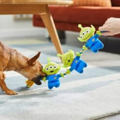 Pixar Aliens Plush With Rope Squeaky Dog Toy -Pet Dog Toys 220568 PT2. AC SS1800 V1612366368
