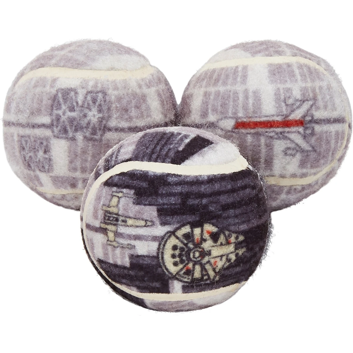 STAR WARS DEATH STAR Fetch Squeaky Tennis Ball Dog Toy, 3 Count 3 STAR WARS DEATH STAR Fetch Squeaky Tennis Ball Dog Toy, 3 Count