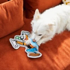 Disney Goofy Flat Plush Squeaky Dog Toy -Pet Dog Toys 220703 PT2. AC SS1800 V1612364808