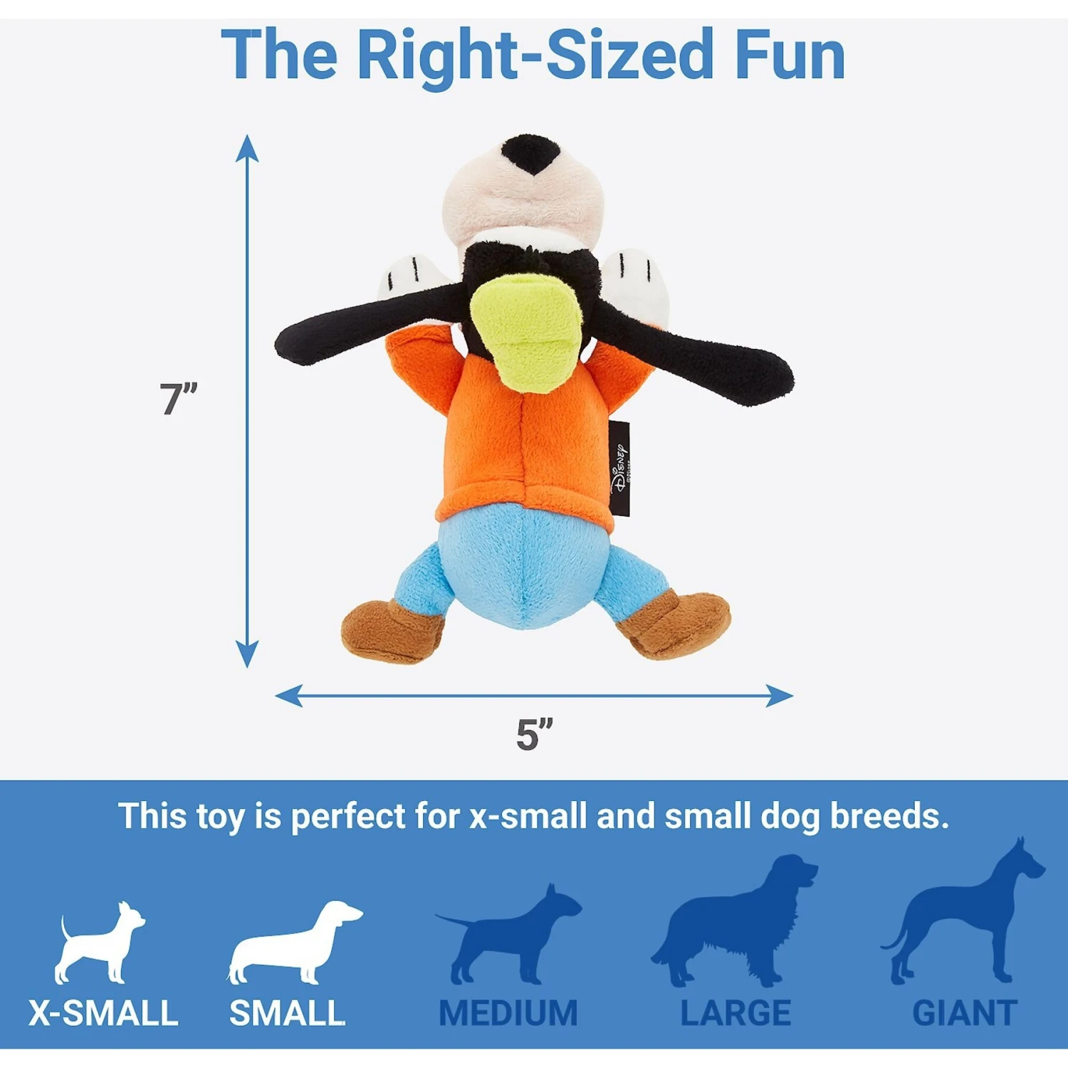 Disney Goofy Plush Squeaky Dog Toy 4 Disney Goofy Plush Squeaky Dog Toy - Image 2