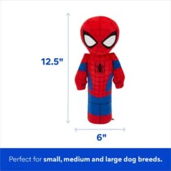 Marvel 's Spider-Man Bottle Plush Squeaky Dog Toy -Pet Dog Toys 220880 PT1. AC SS1800 V1698957010