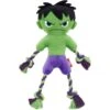 Marvel 's The Hulk Plush With Rope Squeaky Dog Toy -Pet Dog Toys 221031 MAIN. AC SS1800 V1612367525